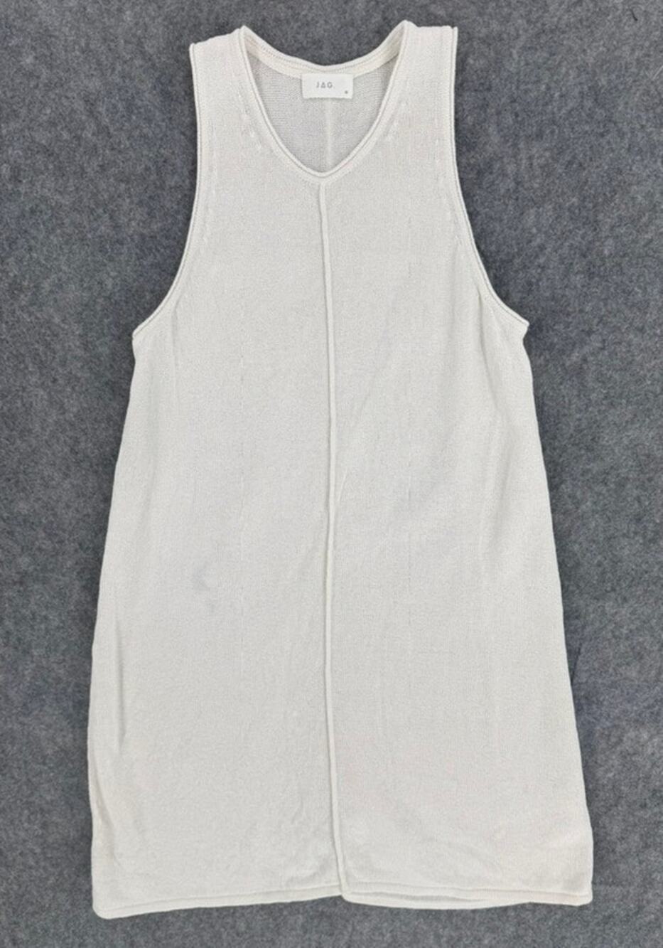 JAG Apparel Dress Cotton Paper Blend Australia White Size Medium